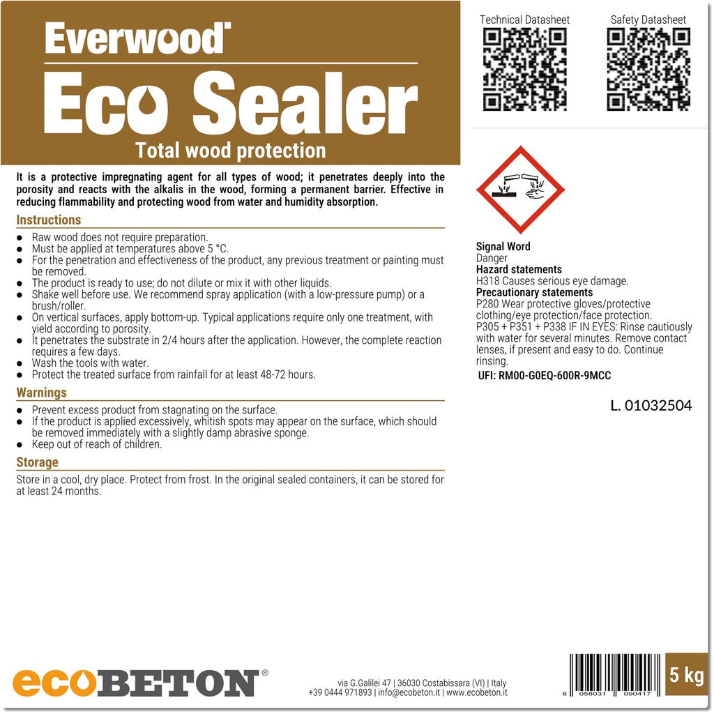 Everwood Eco Sealer Label 5kg
